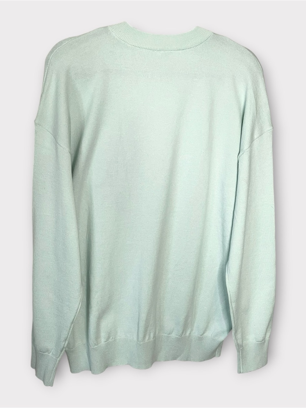 HELLO KITTY x AEROPOSTALE Mint Knit Sweater Sequin Bow Graphic Size L NWT - Picture 3 of 7
